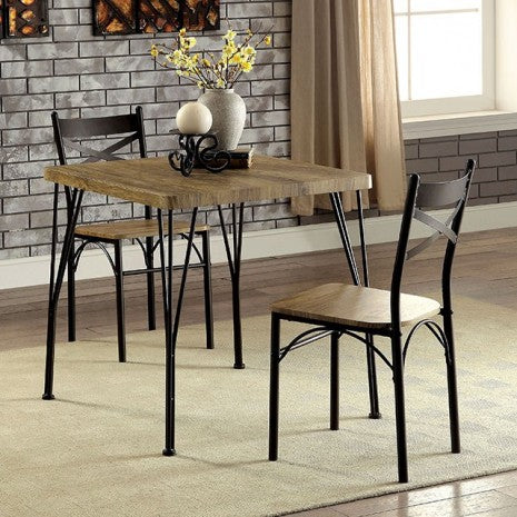Banbury 3 Pc. Dining Table Set Model Cm3279T-29-3Pk-Chair By Furniture Of America 