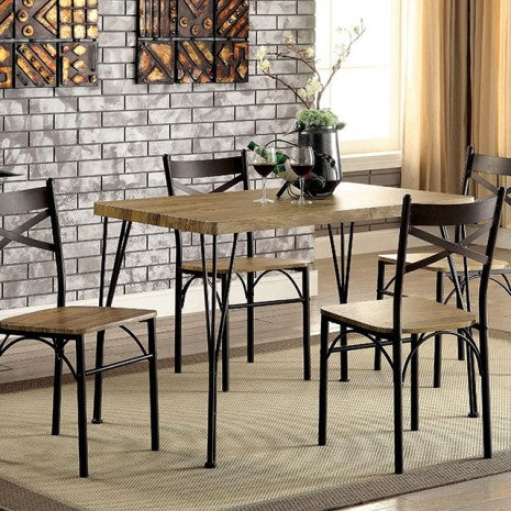 Banbury 5 Pc. Dining Table Set Model Cm3279T-43-5Pk-Chair By Furniture Of America 