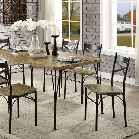 Banbury 7 Pc. Dining Table Set Model Cm3279T-60-7Pk-Chair By Furniture Of America 