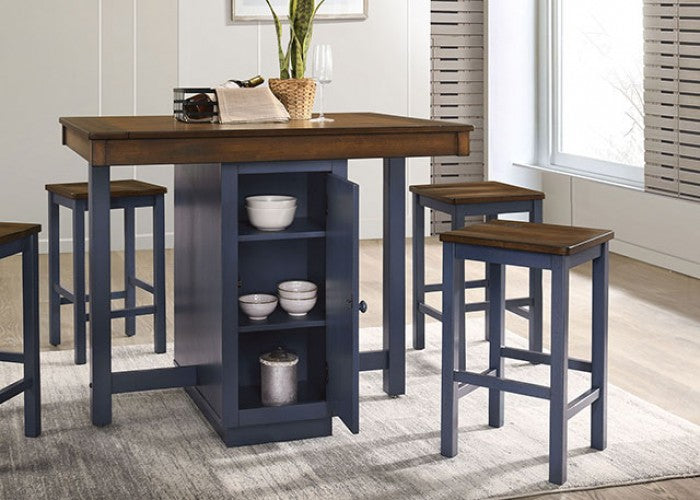 Azurine 5 Pc. Counter Ht. Set Model Cm3493Pt-5Pk-Stool By Furniture Of America 