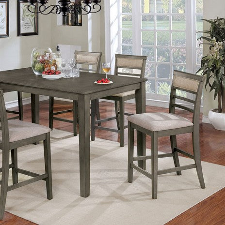 Fafnir 7 Pc. Counter Ht. Table Set Model Cm3607Pt-7Pk-Chair By Furniture Of America 