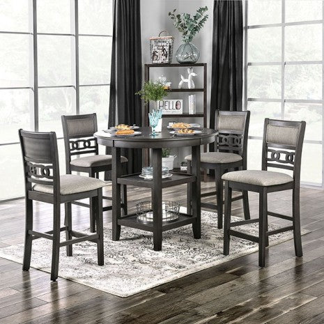 Milly 5 Pc. Counter Ht. Set Model Cm3609Pt-5Pk-Chair By Furniture Of America 