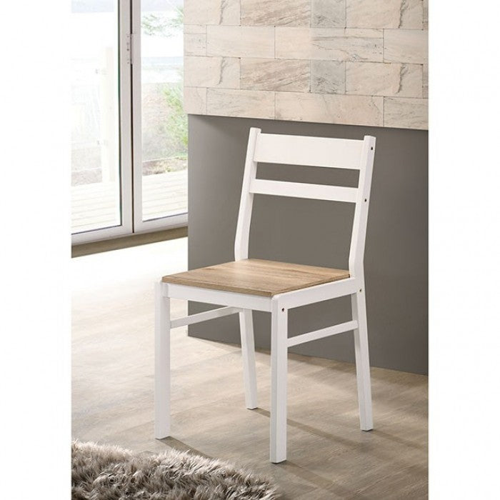 Debbie 5 Pc. Dining Table Set Model Cm3714Nt-T-Bn-5Pk-Chair By Furniture Of America 