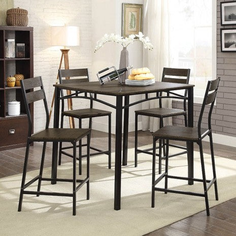 Westport 5 Pc. Counter Ht. Table Set Model Cm3920Pt-5Pk-Chair By Furniture Of America 