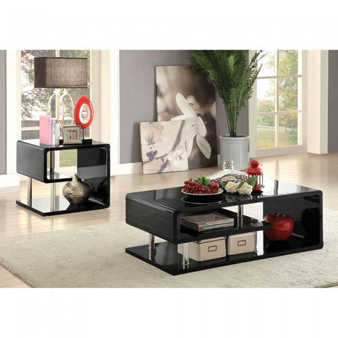 NINOVE END TABLE, BLACK