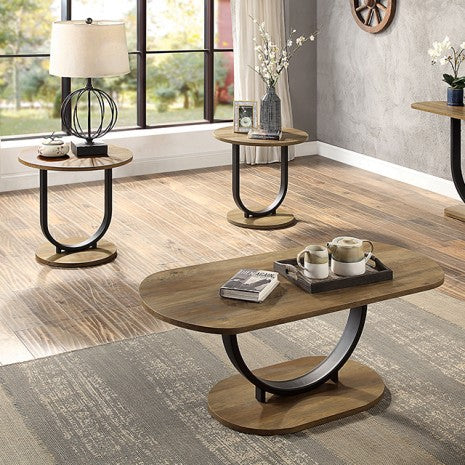 Olbia 3 Pc. Table Set Model Cm4199A-3Pk-End Table By Furniture Of America 