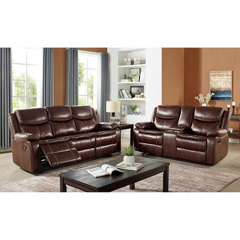 Jeanna Love Seat Model Cm6343-Lv-Reclined By Furniture Of America 
