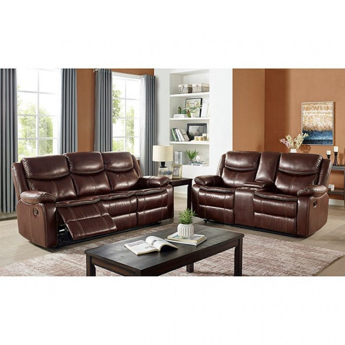 Jeanna Recliner Model Cm6343-Ch-Reclined By Furniture Of America 