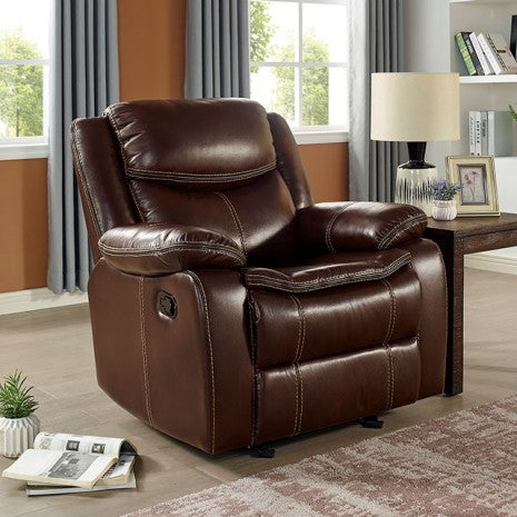 Jeanna Recliner Model Cm6343-Ch-Reclined By Furniture Of America 
