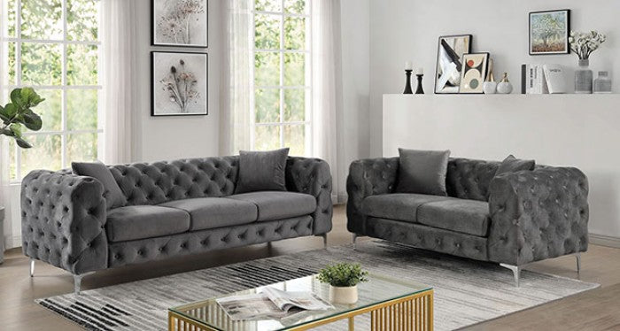 Sapphira Sofa Model Cm6498Dg-Sf-Pk By Furniture Of America 