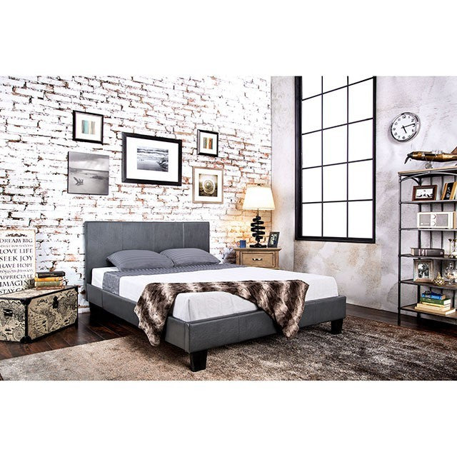 Winn Park Bed Model Cm7008Gy-Twin Bed By Furniture Of America 