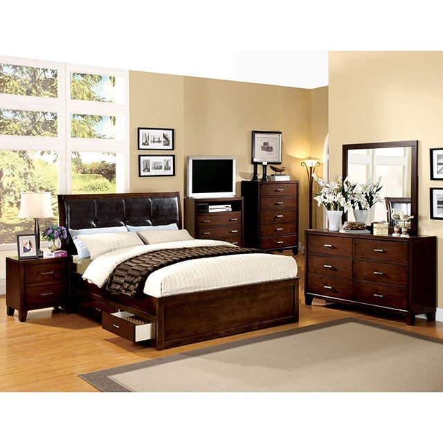 Enrico Bed Model Cm7067-Queen Bed By Furniture Of America 