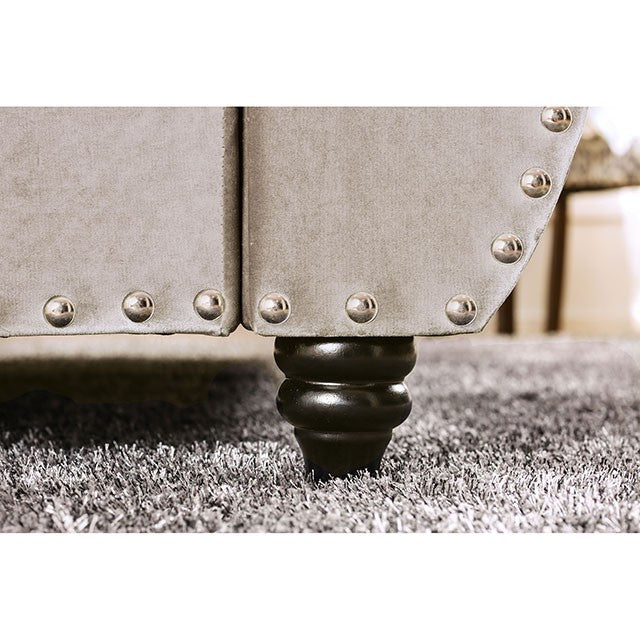 Noella Bed Model Cm7128Gy-E.King Bed, Gray By Furniture Of America 