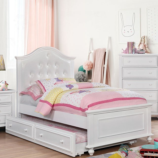 Olivia Bed Model Cm7155Wh-Twin Bed By Furniture Of America 