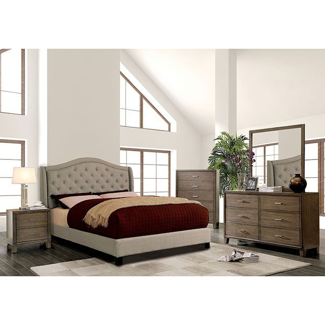 Carly Bed Model Cm7160-E.King Bed By Furniture Of America 