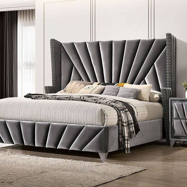 Carissa Bed Model Cm7164-E.King Bed By Furniture Of America 