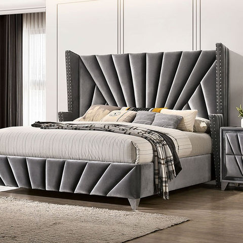 Carissa Bed Model Cm7164-E.King Bed By Furniture Of America 