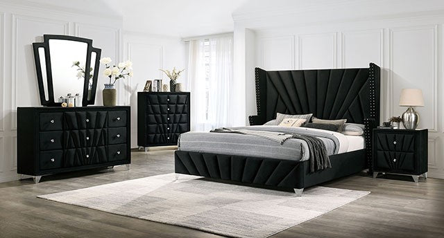 Carissa Bed Model Cm7164Bk By Furniture Of America 