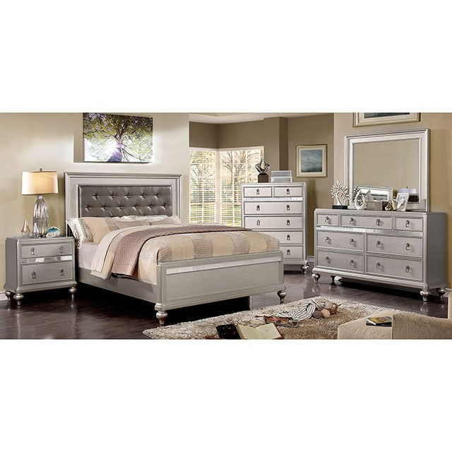 Avior Bed Model Cm7170Sv-Queen Bed By Furniture Of America 
