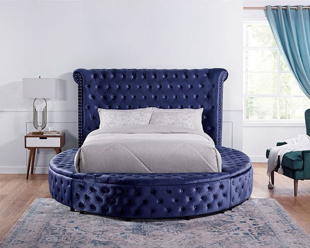 Delilah Bed Model Cm7177Bl-E.King Bed By Furniture Of America 