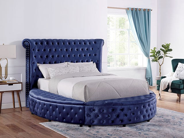 Delilah Bed Model Cm7177Bl-E.King Bed By Furniture Of America 