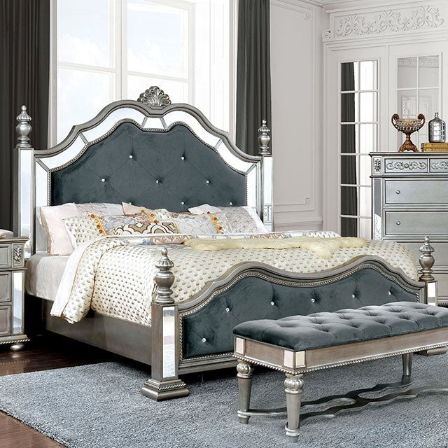 Azha Bed Model Cm7194-Queen Bed By Furniture Of America 
