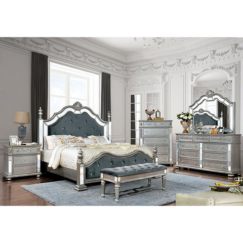 Azha Bed Model Cm7194-Queen Bed By Furniture Of America 