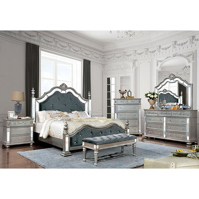 Azha Bed Model Cm7194-E.King Bed By Furniture Of America 