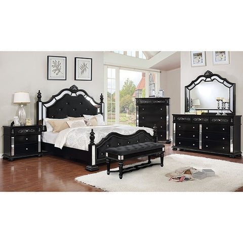 Azha Bed Model Cm7194Bk-E.King Bed By Furniture Of America 