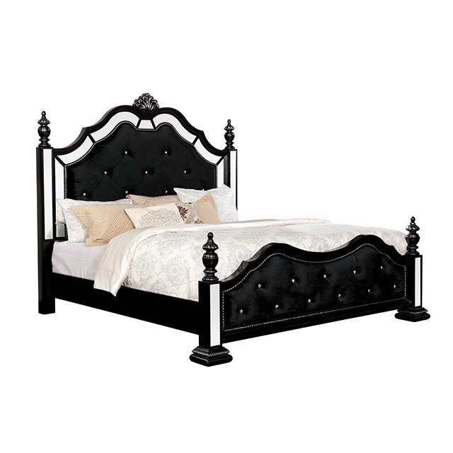 Azha Bed Model Cm7194Bk-E.King Bed By Furniture Of America 