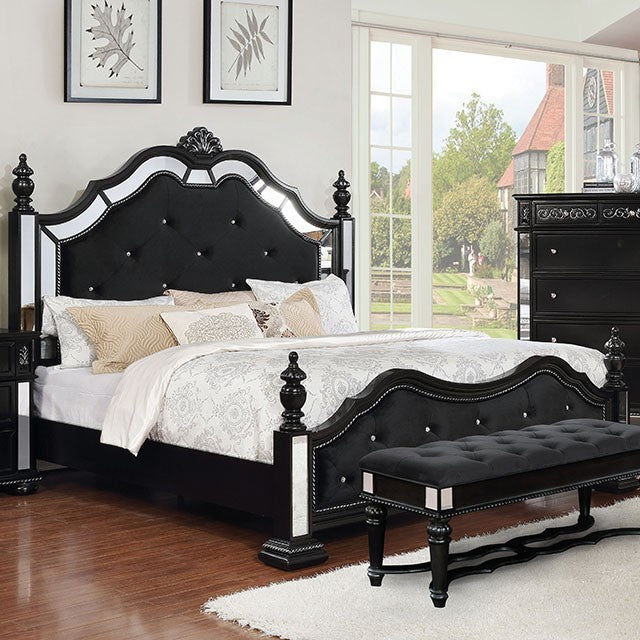 Azha Bed Model Cm7194Bk-E.King Bed By Furniture Of America 