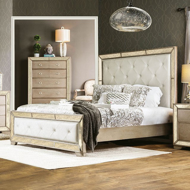 Loraine Bed Model Cm7195-Queen Bed By Furniture Of America 