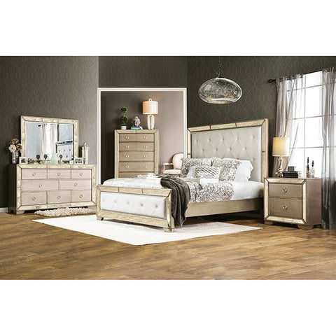 Loraine Bed Model Cm7195-E.King Bed By Furniture Of America 
