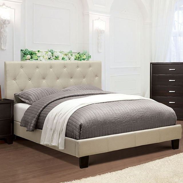 Leeroy Bed Model Cm7200Iv-Queen Bed By Furniture Of America 
