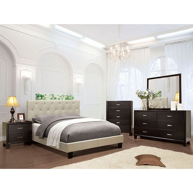 Leeroy Bed Model Cm7200Iv-Queen Bed By Furniture Of America 