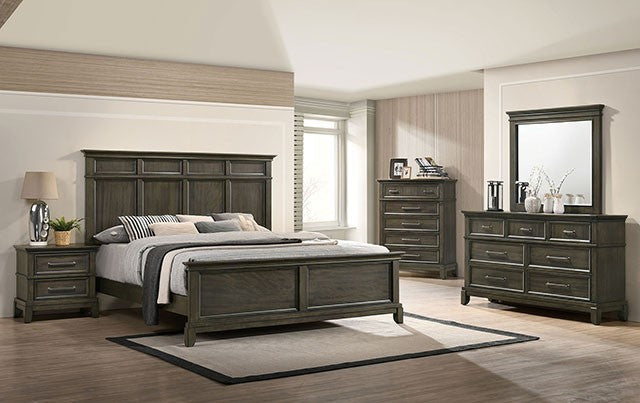 Houston Bed Model Cm7221Gy-E.King Bed By Furniture Of America 