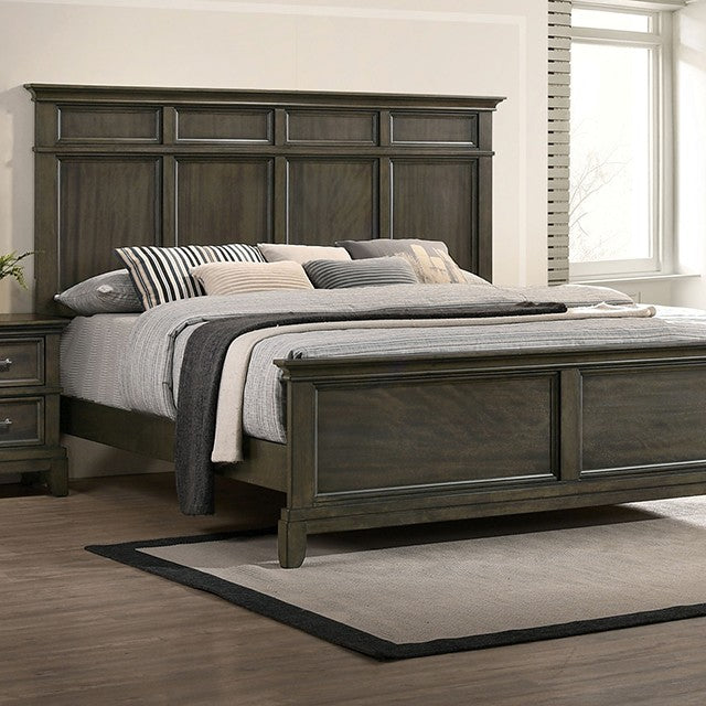 Houston Bed Model Cm7221Gy-Queen Bed By Furniture Of America 
