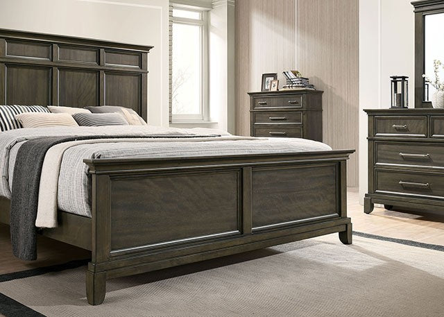 Houston Bed Model Cm7221Gy-E.King Bed By Furniture Of America 
