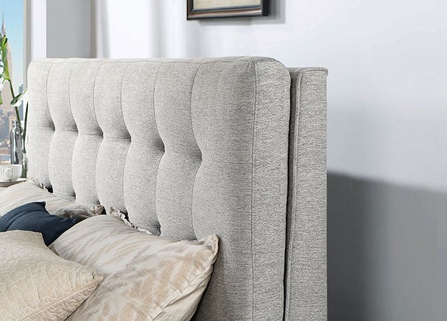 Leomin Bed Model Cm7241Gy-Queen Bed By Furniture Of America 