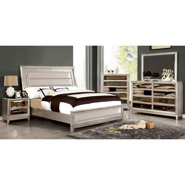 Golva Bed Model Cm7295Sv-P-Cal.King Bed By Furniture Of America 