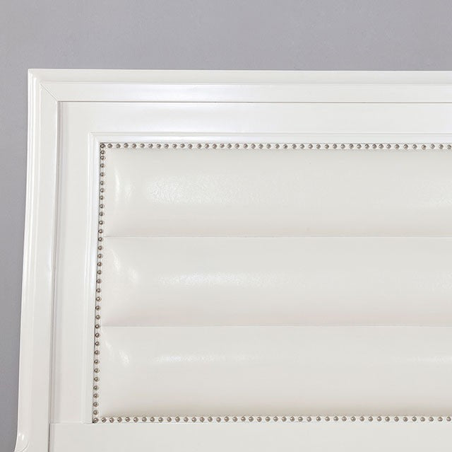 Golva Bed Model Cm7295Wh-Queen Bed By Furniture Of America 