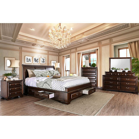 Brandt Bed Model Cm7302Ch-E.King Bed By Furniture Of America 