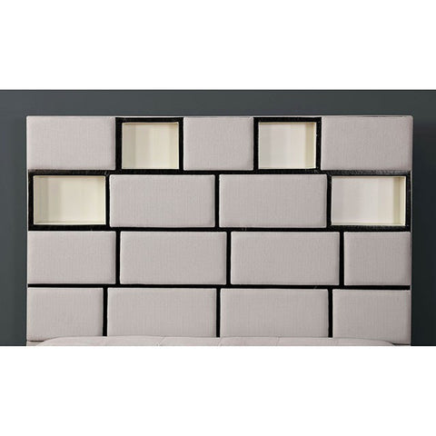 Gemma Bed Model Cm7303-E.King Bed By Furniture Of America 