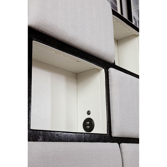 Gemma Bed Model Cm7303-E.King Bed By Furniture Of America 