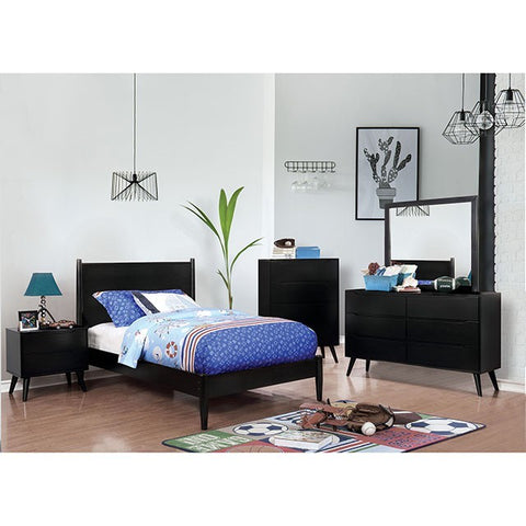 Lennart Bed Model Cm7386Bk By Furniture Of America 