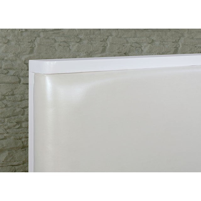 Lennart Bed Model Cm7387Wh-Queen Bed By Furniture Of America 