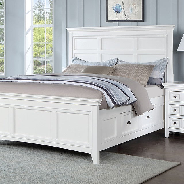 Castile Bed Model Cm7413Wh-Full Bed By Furniture Of America 