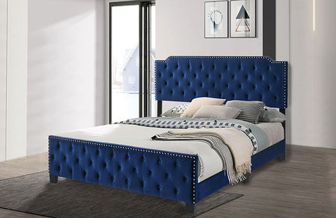 Charlize Bed Model Cm7414Nv-Queen Bed By Furniture Of America 