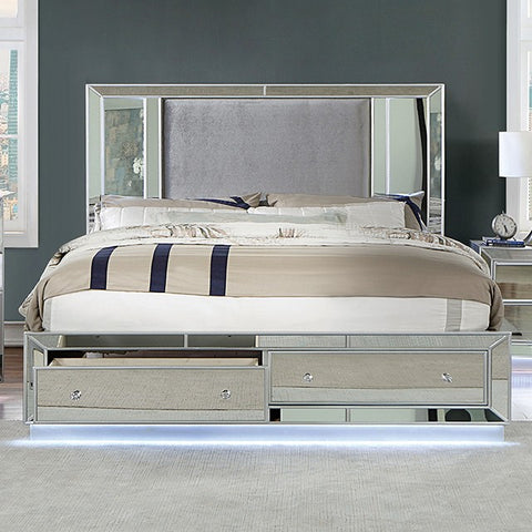 Belladonna Bed Model Cm7417Sv By Furniture Of America 