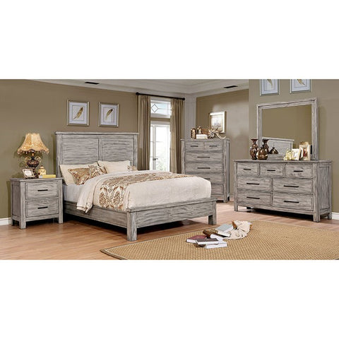 Canopus Bed Model Cm7422Gy-E.King Bed By Furniture Of America 